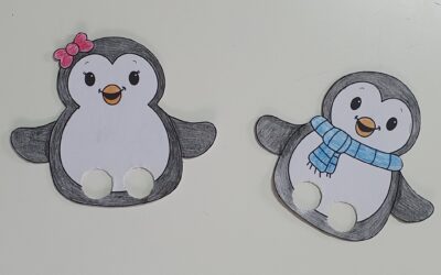 Fantoche pinguim- Amiguinhos Terlu