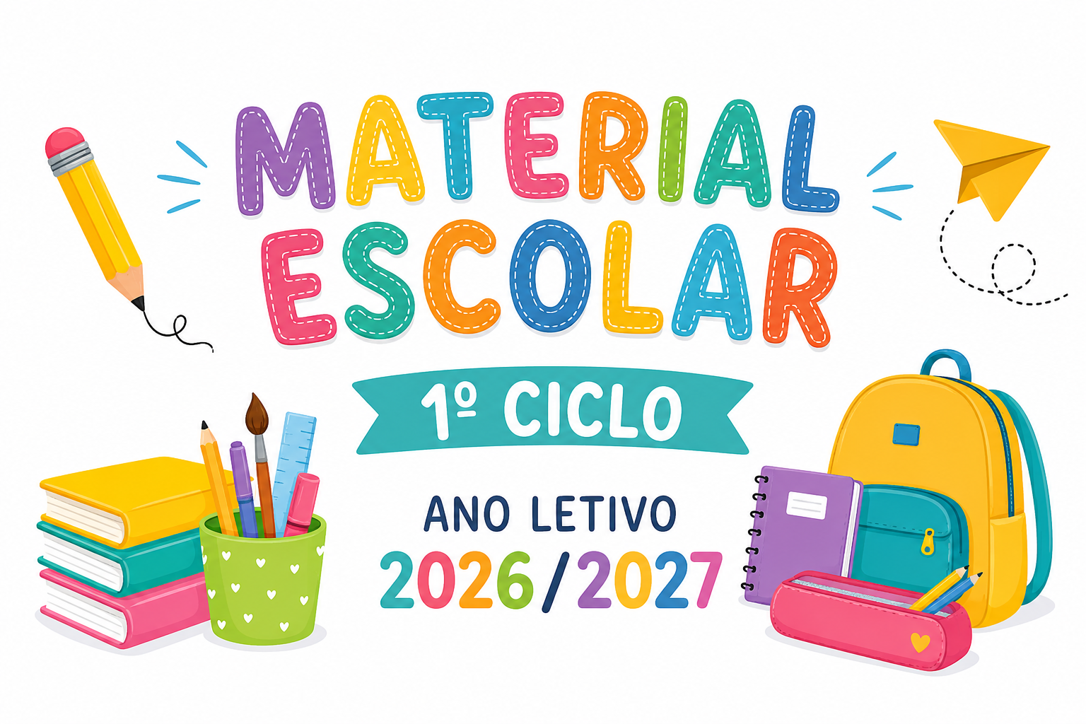 Material Escolar do 1º Ciclo – Ano Letivo 2026/2027