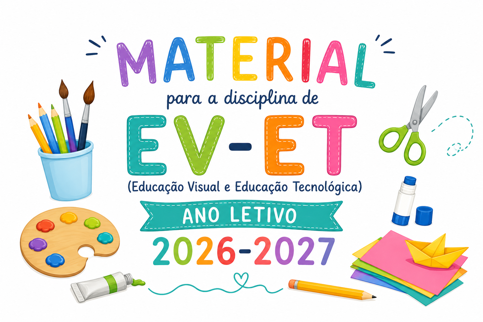 Material EV-ET para o Ano Letivo 2026/2027